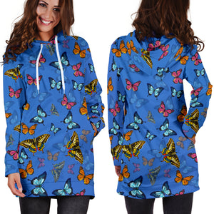 Colorful Butterflies Hoodie Dress - Freedom Look