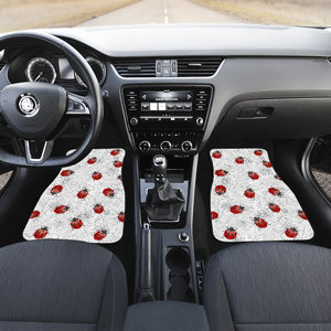 Ladybug & Flowers Front And Back Car Mats (Set Of 4) - Freedom Look