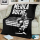 US Independence Day - America Rocks Statue Of Liberty USA Holiday Blanket