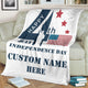 US Happy Independence Day - Personalized 4th Of July American Holiday Blanket