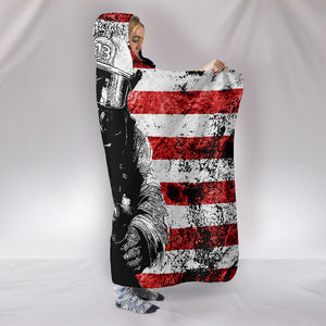 Firefighter Red Line - Hooded Blanket