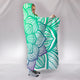 Lotus Flower Mandala Hooded Blanket