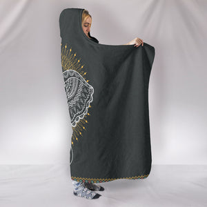 Elephant Abstract Hooded Blanket