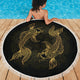 Golden Pisces (Fish) Zodiac Beach Blanket - Freedom Look