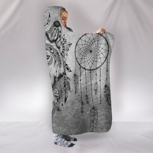 Boho Wolf Hooded Blanket