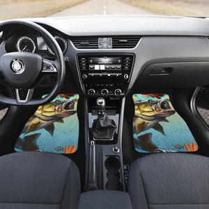 Fishing Big Fish - Universal Front Car Mats Gift (Set of 2)