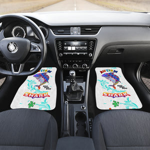 Autism Awareness Personalized Shark - Universal Front Car Mats Gift