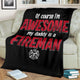 My Awesome Daddy Is A Fireman Firefighter Hero Premium Blanket