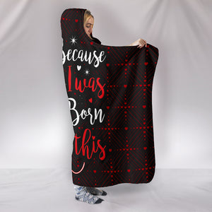 Nurses Because I Was Born For This Nure Nursing Hooded Blanket Appreciation Christmas Gift