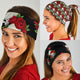 Skull Couple Roses (Black) - Bandana 3 Pack - Mask