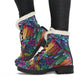 Boho Feather Handcrafted Women's Vegan-Friendly Leather Boots