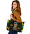 Autism Awareness Elephant Sunflower - Personalized Large Tote Bag