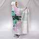Bright Colored Lotus Dragonfly Hooded Blanket