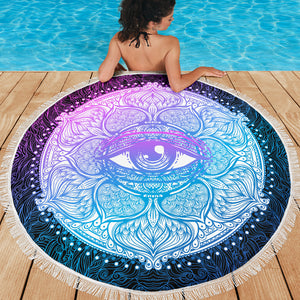Lotus Eye Beach Camping Picnic Portable Outdoor Blanket