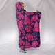 Pink Lotus Flower Hooded Blanket