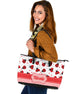 Nicole - Personalized Ladybug Large Leather Tote