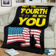 US Independence Day "May The 4th Of July Be With You" American Holiday Blanket