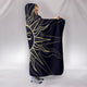 Bohemian Hand Drawn Sun and Moon Hooded Blanket