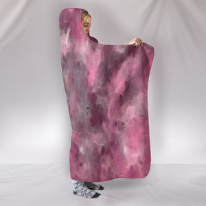 Pink & Gray Hooded Blanket