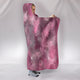 Pink & Gray Hooded Blanket