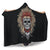 Tribal Chief Skull (Black) - Hooded Blankets
