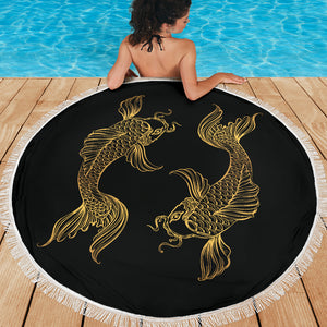 Fishes Pisces Zodiac Beach Blanket - Freedom Look