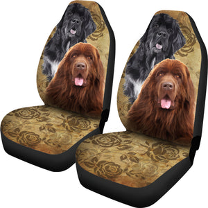 Newfoundland Dog Car Seat Covers (Set of 2)