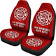 Firefighter USA Fire Department Red Car Seat Covers (Set of 2)