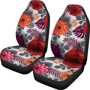 Paper Flower Car Seat Covers, Flower Lover Gift, Set of 2 Front Seat Covers