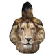 Realistic Lion All Over Hoodie