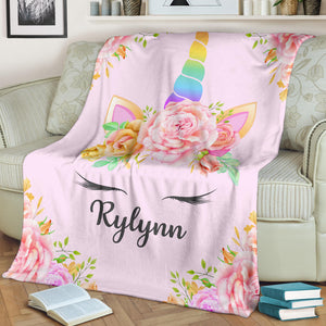 Rylynn - Personalized Unicorn Blanket