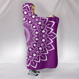 Mauve Mandala Custom Hooded Blanket