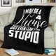 Nurses Can't Fix Stupid Sarcasm Blanket - Nurses Saving Lives Blanket