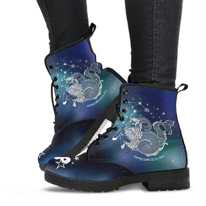 Capricorn Horoscope Zodiac Star Sign Leather Boots Christmas Birthday Gift