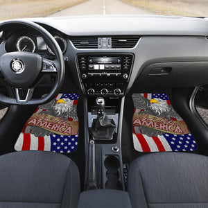 USA Eagle Bird - Universal Front and Back Car Mats Gift (Set of 2 or 4)