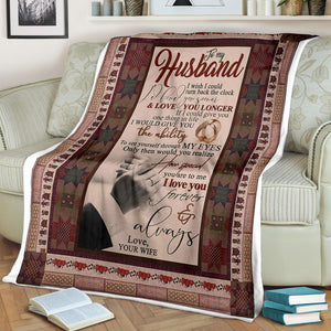 My Husband Anniversary Gift Premium Blanket