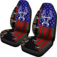 Deer Hunting Lover USA Flag - Car Seat Covers - Set of 2