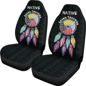 Native Seven Teaching Car Seat Covers Set of 2 Protection Decoration