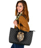 Lion Large Leather Tote