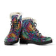 Boho Feather Handcrafted Women's Vegan-Friendly Leather Boots