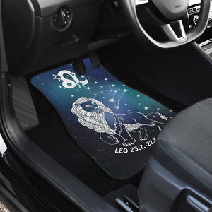 Leo Horoscope Zodiac Front And Back Car Mats (Set Of 4)