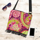 Pink Purple Paisley Wild Crossbody Bag Art Design Travel Bag