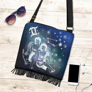 Gemini Horscope Boho Bag for Birthday Christmas Gift
