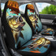 Fishing Big Fish - Set of 2 Universal Front Car Seat Covers Protection Gift