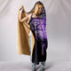 Purple Dragonfly Mandala Hooded Blanket