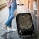 Golden Sea Turtle Luggage Cover - Freedom Look