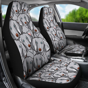 Weimaraner Dog Car Seat Covers (Set of 2)