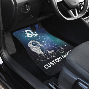 Leo Horoscope Zodiac Star Sign Front And Back Car Mats (Set of 4) Old