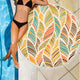 Colorful Abstract Beach Blanket Camping Picnic Portable Outdoor Blanket