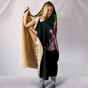 Stegosaurus Cozy Warm Hooded Sherpa And Microfiber Blanket With Hood